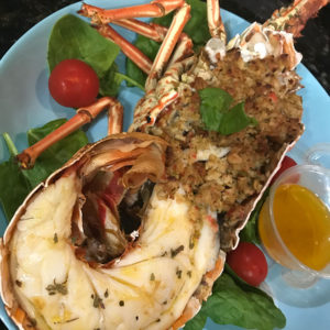 Caribbean Lobster with Crabmeat Stuffing