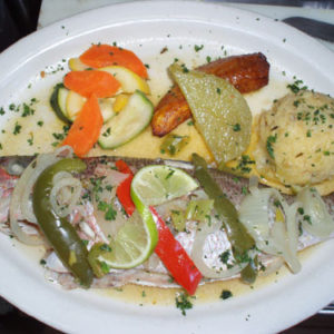 Steamed Snapper and Fungi